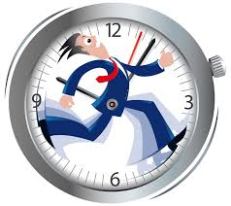 Clock with man