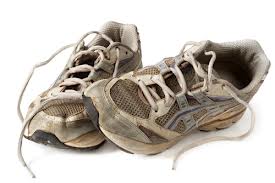 running shoes - worn out