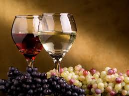wine and grapes