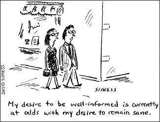 well informed or sane comic